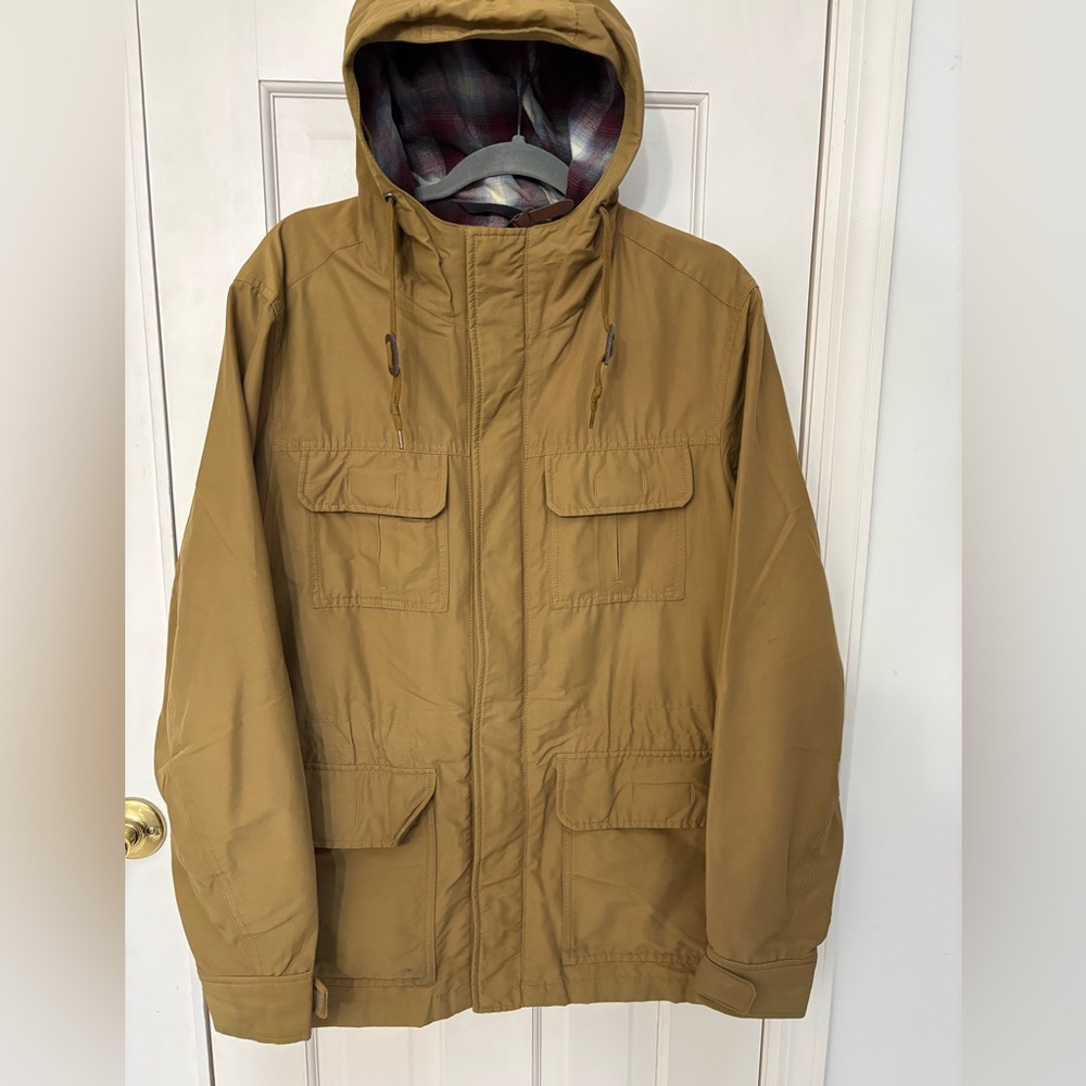 Uniqlo Men's Tan Hooded Jacket
